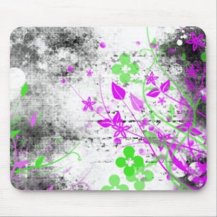 Tapis De Souris Fleurs grunges