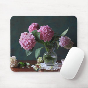Tapis De Souris Fleurs Hydrangées dans Vase