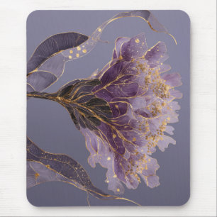Tapis De Souris Fleurs Inspirées du Pivoine Pourpre avec Accents D