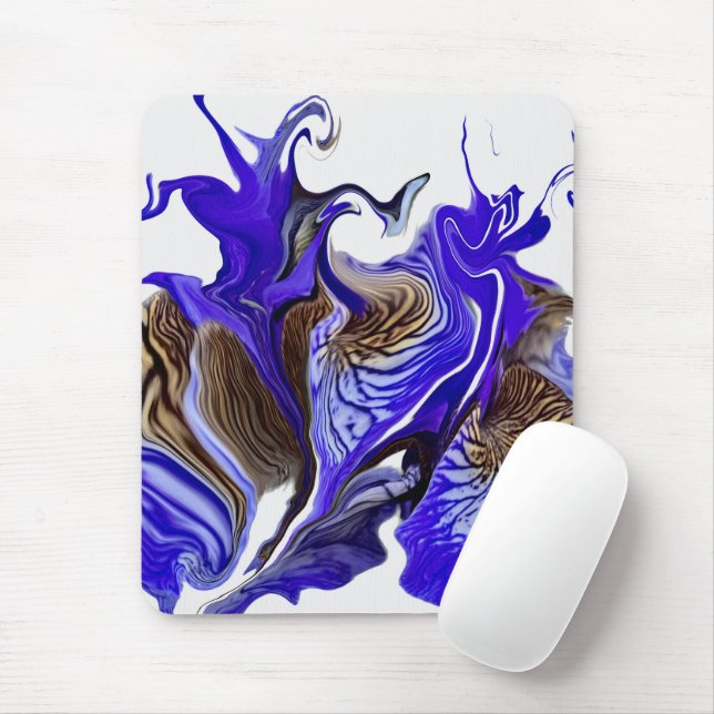 Tapis De Souris Fleurs Iris Violets (Avec souris)