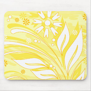 Tapis De Souris fleurs jaunes