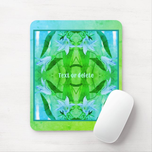 Tapis De Souris Fleurs Lys Couleurs Abstraites Personnalisées (Avec souris)