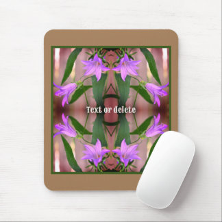 Tapis De Souris Fleurs Lys violettes délicates Abstraites personna