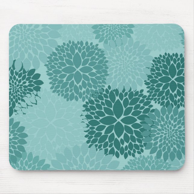 Tapis De Souris Fleurs Minty (Devant)