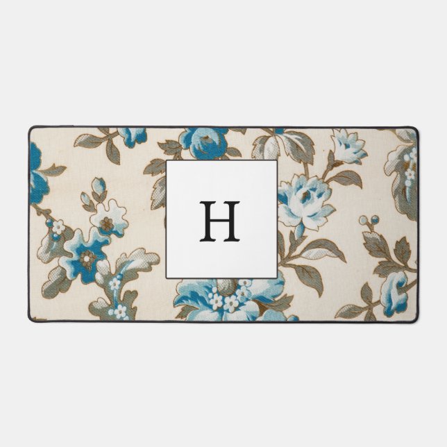 Tapis de souris Fleurs Monogrammes élégant distrib (Recto)