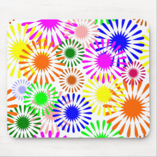 Tapis De Souris Fleurs multicolores