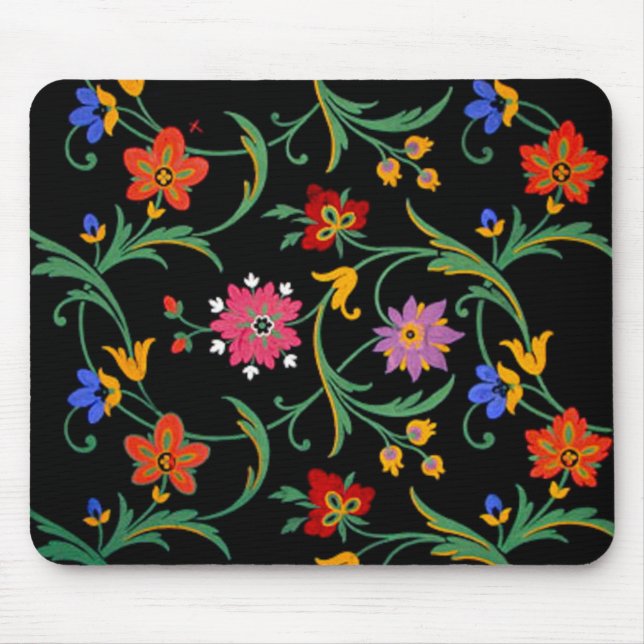 Tapis De Souris Fleurs multicolores (Devant)