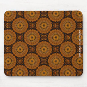 Tapis De Souris Fleurs Orange