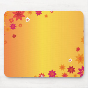 Tapis De Souris Fleurs orange