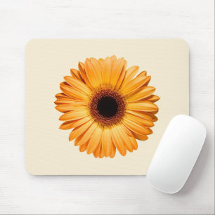 Tapis De Souris Fleurs   Orange Gerbera