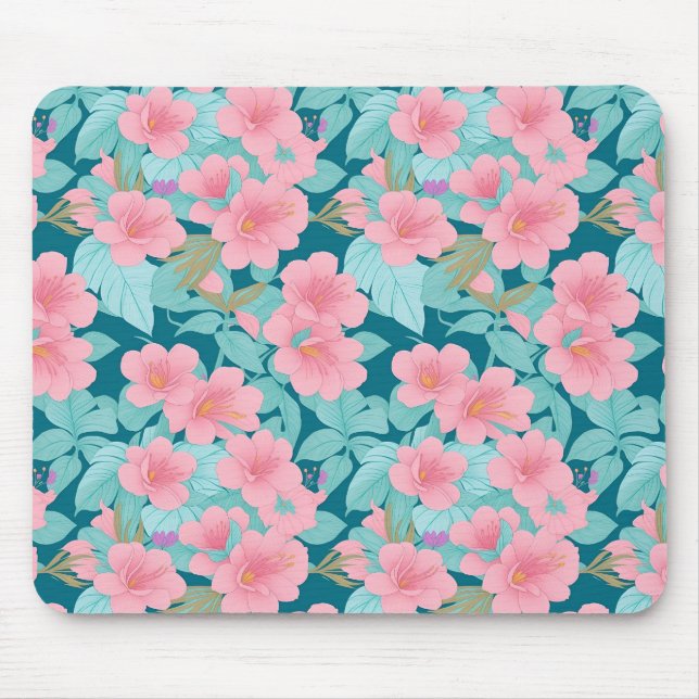Tapis De Souris fleurs pastel (Devant)