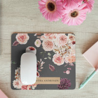 Fleurs Pastel Modernes & Cadeau Personnalisé Kraft