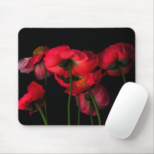 Tapis De Souris Fleurs Poppies rouges