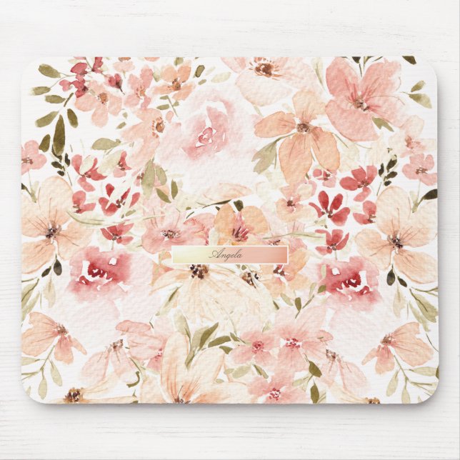 Tapis De Souris Fleurs printanières en fleurs (Devant)