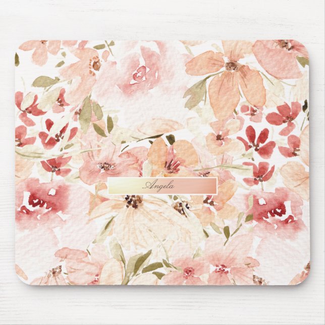 Tapis De Souris Fleurs printanières en fleurs (Devant)