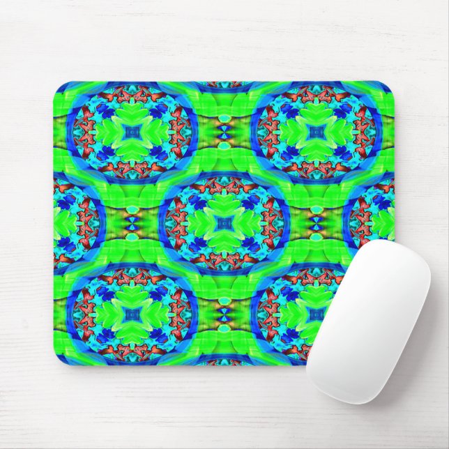 Tapis De Souris Fleurs psychédéliques..... (Avec souris)