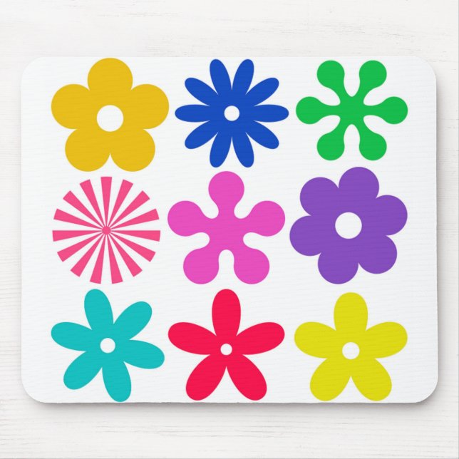 Tapis De Souris FLEURS RÉTRO super (Devant)