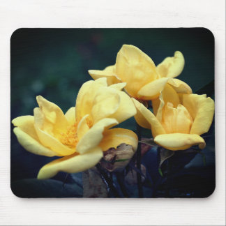 Tapis De Souris Fleurs Rosebud Jaunes