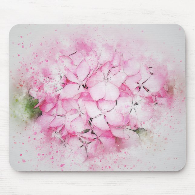 Tapis De Souris Fleurs roses (Devant)