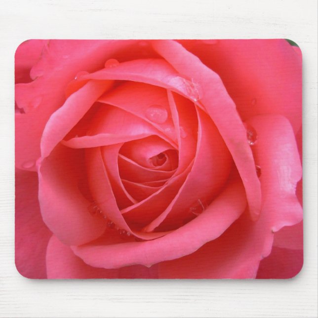Tapis de souris Fleurs roses Cadeaux de décoration (Devant)