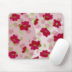 Tapis De Souris Fleurs roses et rouges - Floral