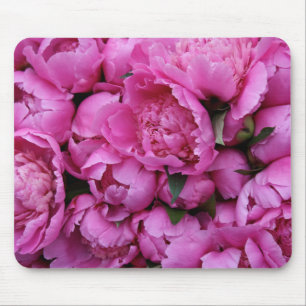Tapis De Souris Fleurs roses luxuriantes de pivoine