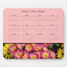 Fleurs roses : personnalisez votre calendrier 2026