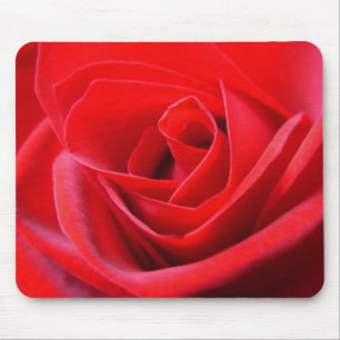 Tapis De Souris Fleurs rouges Mousepad Cadeaux de décoration rose 