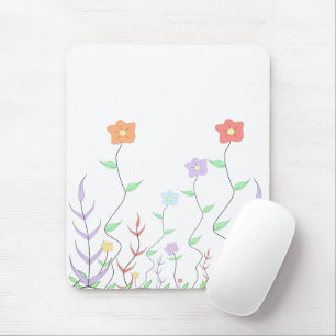 Tapis de souris Fleurs sauvages adorables