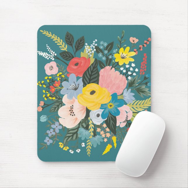 Tapis De Souris Fleurs sauvages du jardin (Avec souris)