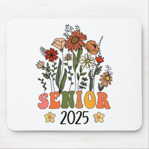Tapis De Souris Fleurs sauvages Senior 2025 Cl De 2025 Senior Grad
