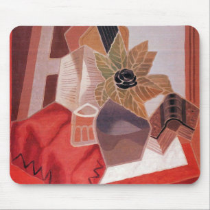 Tapis De Souris Fleurs sur une table de Juan Gris, Cubisme Vintage