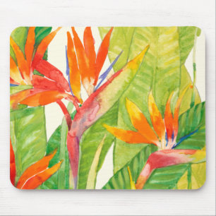 Tapis De Souris Fleurs tropicales   Oiseau du paradis