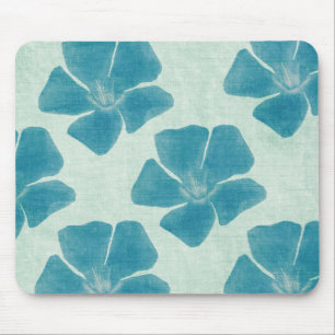 Tapis De Souris Fleurs turquoise Mousepad