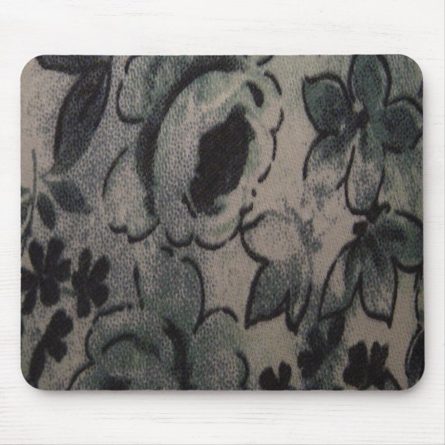 TAPIS DE SOURIS FLEURS VERTES (Devant)