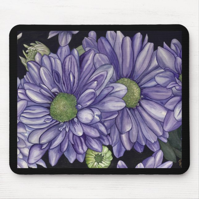 Tapis De Souris Fleurs violettes (Devant)