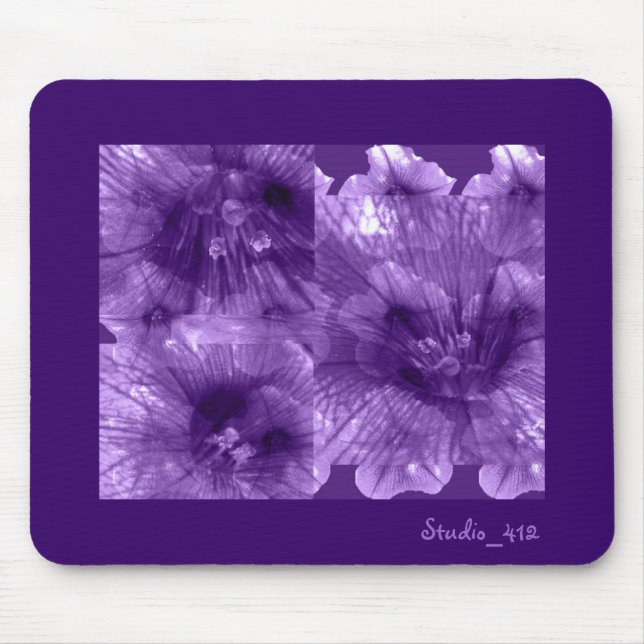 Tapis De Souris Fleurs violettes (Devant)