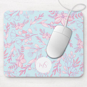 Tapis De Souris Fleurs violettes élégantes Personnalisées