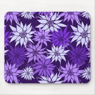 Tapis De Souris Fleurs violettes Mousepad