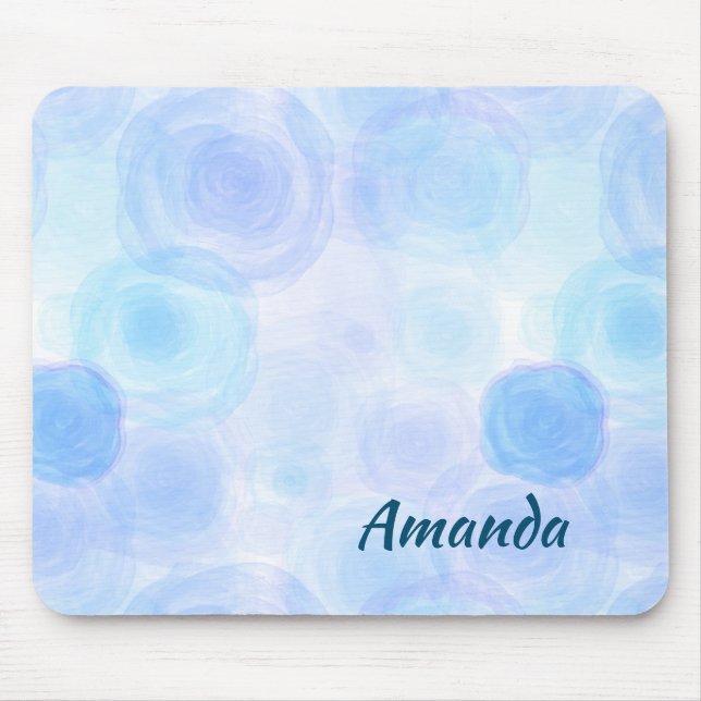 Tapis De Souris Flexibilité Rose Flore (Devant)
