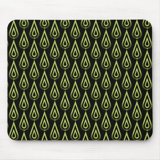 Tapis De Souris Flickr vert olive Flames Mousepad (Devant)