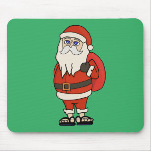 Tapis De Souris Flip Flops de Noël du Père Noël