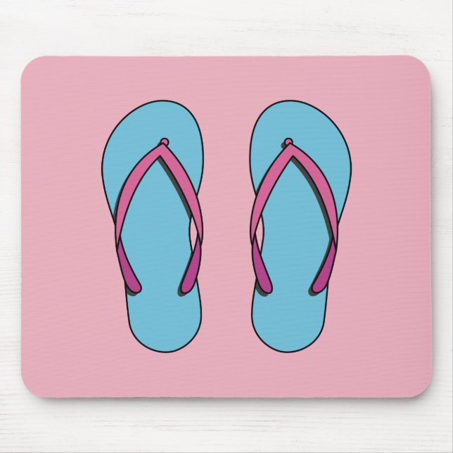 Tapis De Souris Flip Flops de plage (Devant)