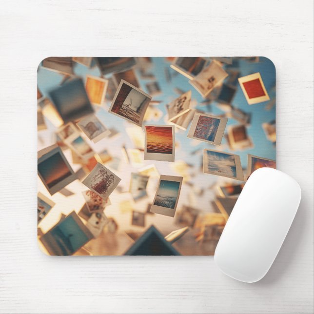 Tapis De Souris Floating Polaroid Memories (Avec souris)