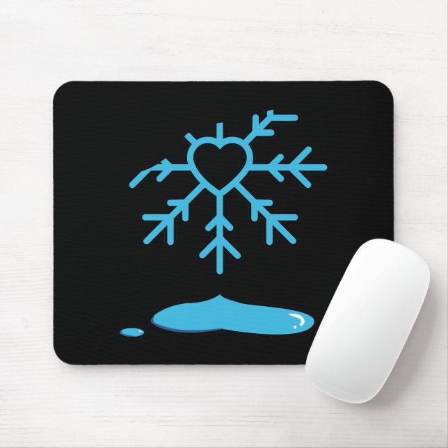 Tapis De Souris flocon de neige (Avec souris)