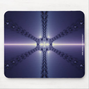 Tapis De Souris Flocon de neige bleu
