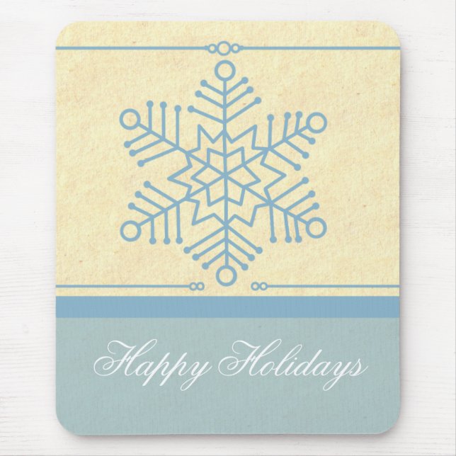 Tapis De Souris Flocon de neige délicieuse Mousepad de Noël (Devant)
