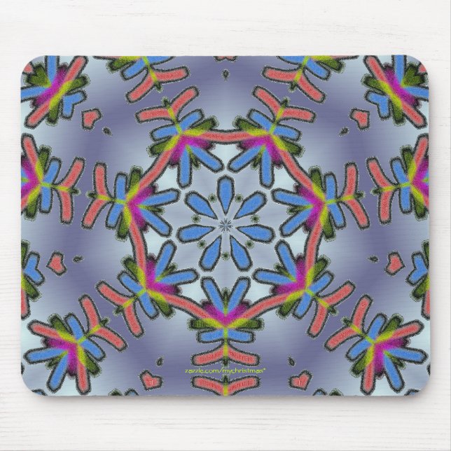 Tapis De Souris Flocon de neige frais Mousepad (Devant)