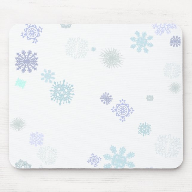 Tapis De Souris Flocons de neige pâles (Devant)