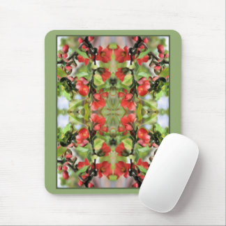 Tapis De Souris Floraison rouge coing Abstraite